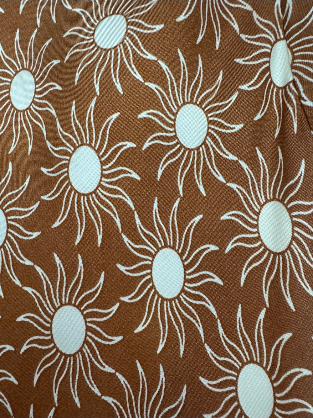 J. Crew Gold Midi Dress with White Sunburst Print - Picture 3 of 3